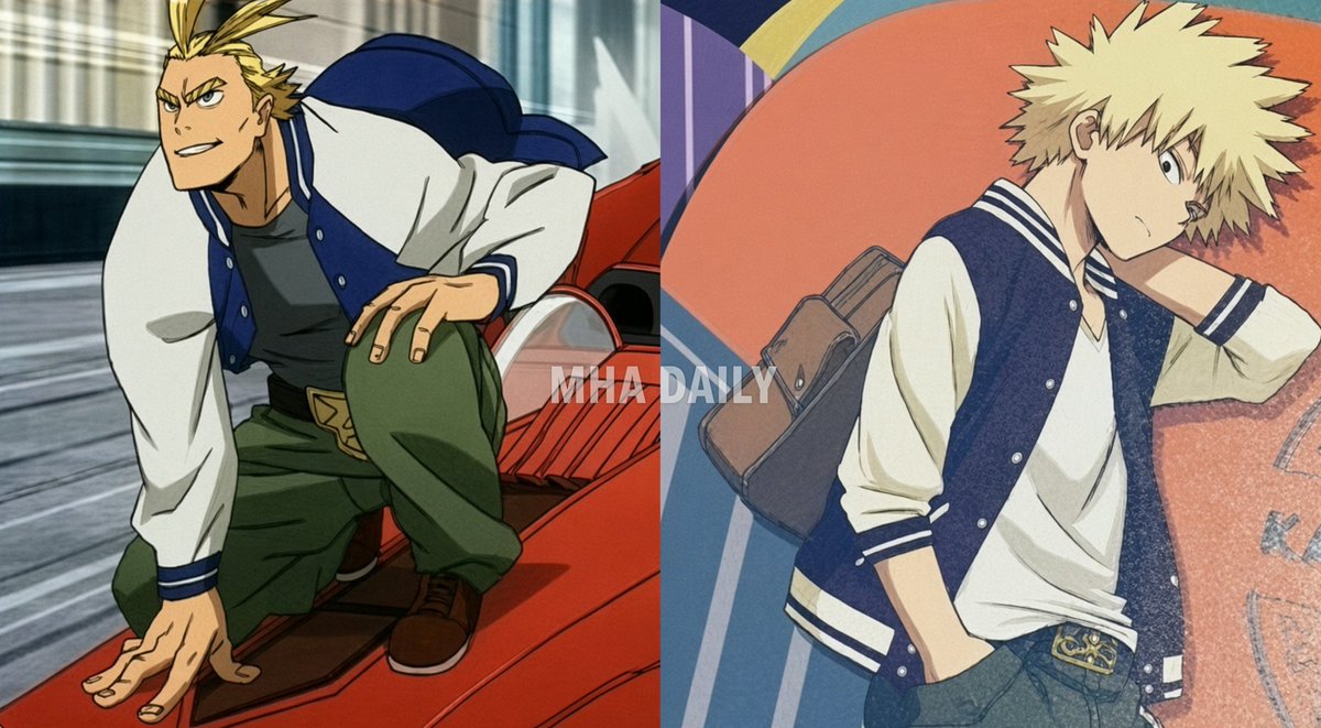 Mangaic2's tweet photo. A rare moment Bakugo cosplaying All might 😍 https://t.co/5hmqzCCo2x