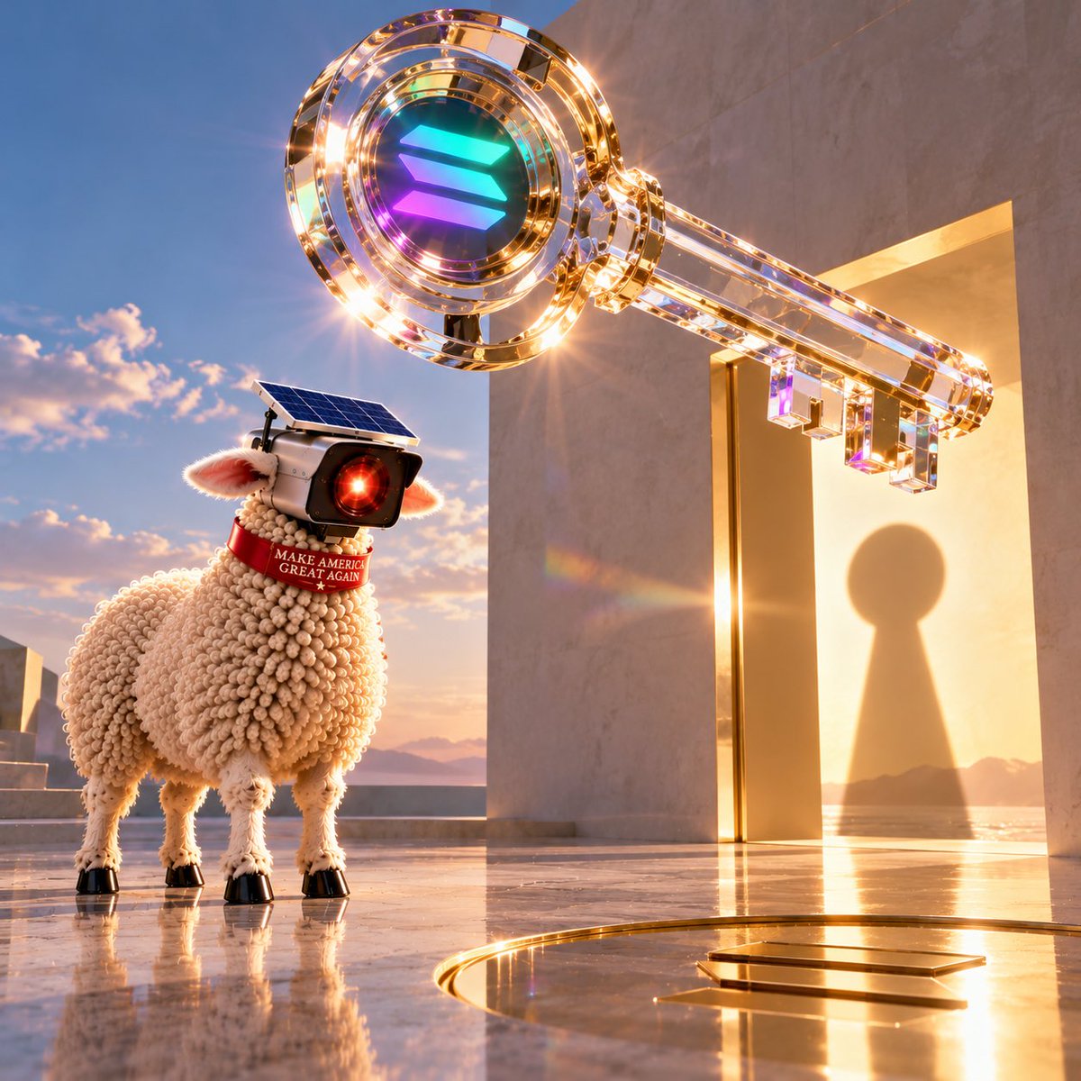 pretty_hurdess's tweet photo. @AdamWeitsman @JaysonCrypto @tatakaefyt Creative eye by nature. You might appreciate a sheep that turned surveillance into art. 🐑📹

@TheSheepleFlock https://t.co/IsFij1BMjR