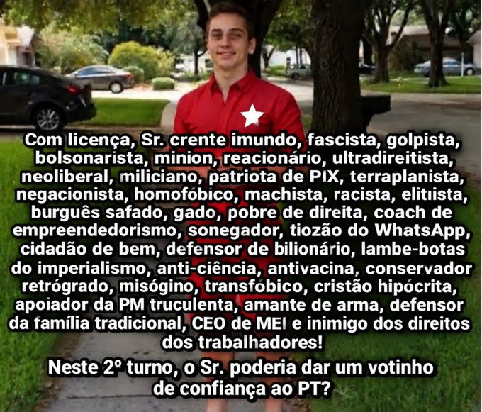 UruguayHub's tweet photo. 🇧🇷 Petistas pedindo voto em 2026 https://t.co/1FEsav7WMZ