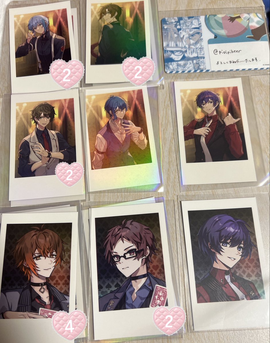 pipipibeer's tweet photo. 【交換希望】
フェスキメ　なもない　バカラ　クレノア
クリアカード　チェキ　
譲　画像のもの

求　異種🔇さん、🐱💛さん
　　(固定ポスト優先)

郵送、現場手渡し　
お気軽にお声掛けください。
サイン⇆サイン
ホロ⇆ホロ https://t.co/0aLZvl1dDf
