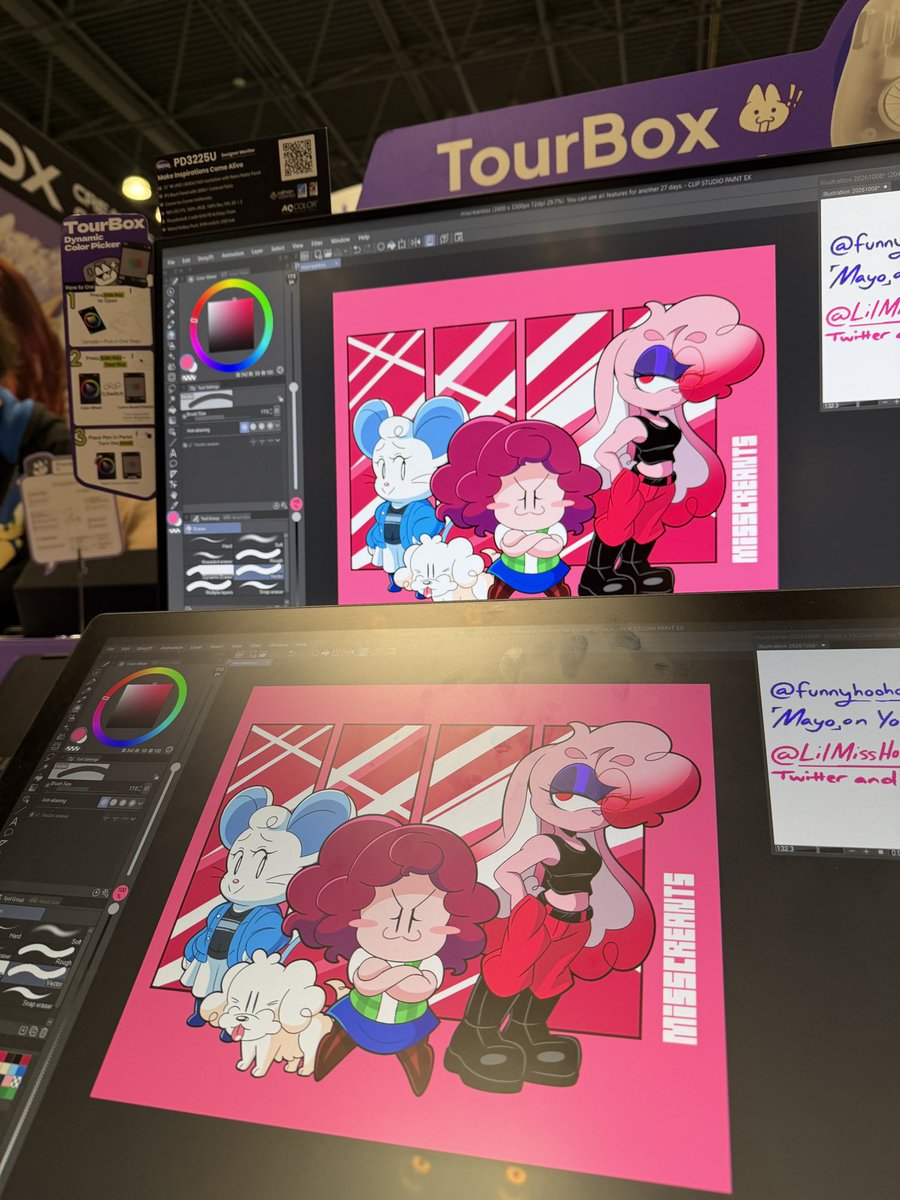 funnyhoohooman's tweet photo. Did some live drawing at Tourbox’s NYCC 2026 booth! # 2763

Thanks for having me @Tourboxtech ! https://t.co/HJ7rjFREV1
