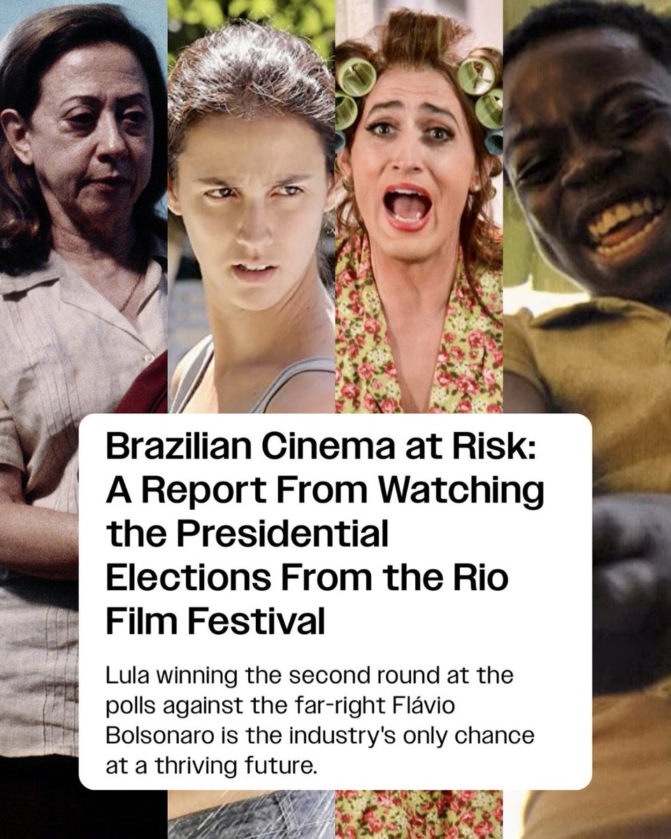 bchartsnet's tweet photo. 🍿🇧🇷 Brasil, o país sem cinema?! Após destaque internacional no Oscar nos últimos anos, Variety aponta que as eleições do país seriam decisivas para a continuidade de projetos culturais: “Vitória de Lula é a única chance do setor audiovisual brasileiro ter um futuro próspero”. https://t.co/cpniLbkDxv