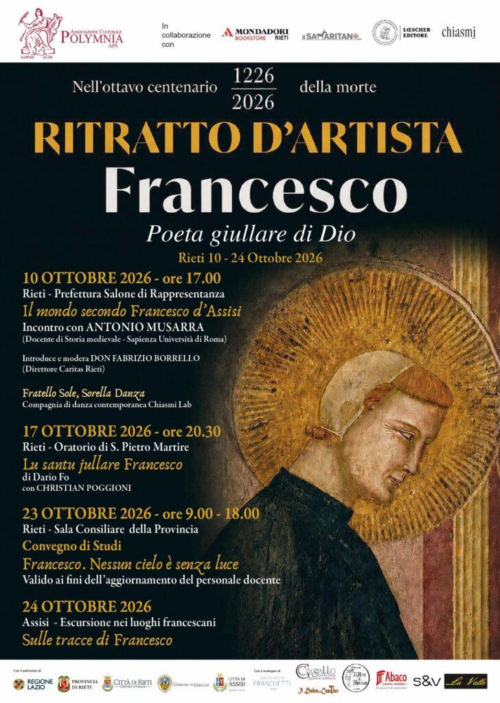 SabiniaTV's tweet photo. Rieti, 10 ottobre: “Rassegna Ritratto d’artista. Francesco poeta giullare di Dio”
https://t.co/xbTCliu6CM https://t.co/zMwuyMjLN0