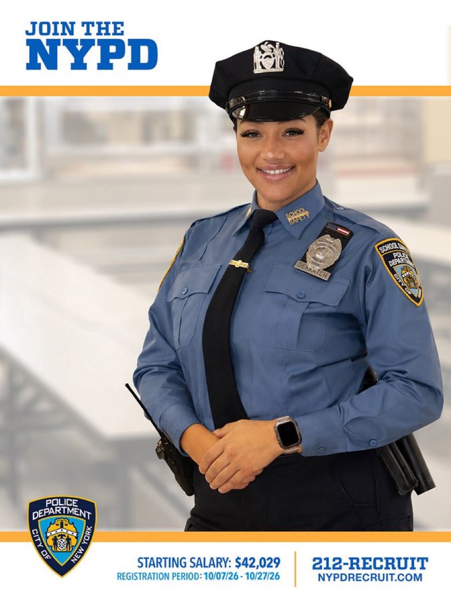 NYPD121Pct's tweet photo. School Safety Agents do more than just protect our schools.

They serve as mentors and role models for the next generation of New Yorkers.

Visit https://t.co/rh2416H161 to register today! https://t.co/YfQhTYBEff