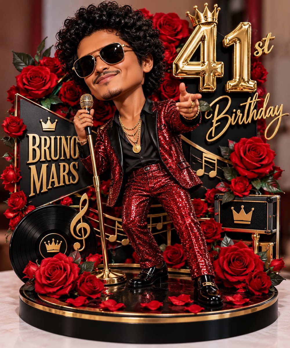 BrunosLadyClub's tweet photo. In celebration of you today @BrunoMars .
#letsdance 🎵🎶 https://t.co/vVBkoi3wzs