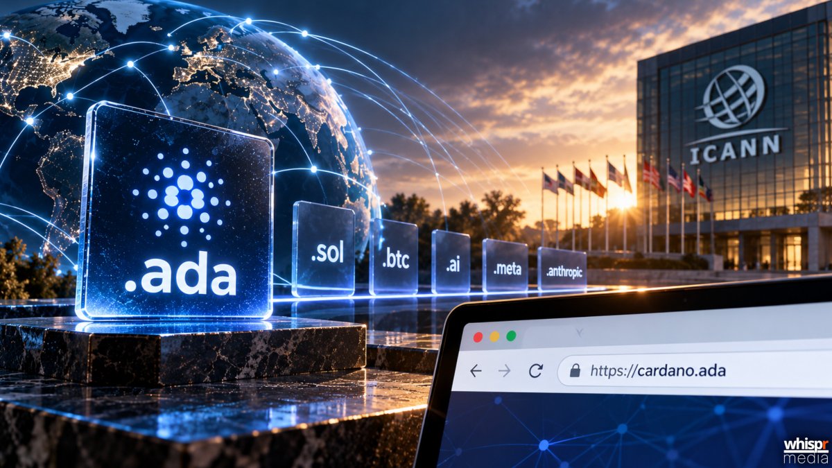 WhisprNews's tweet photo. 🚀 La Fundación #Cardano avanza con su solicitud para el dominio .ada ante la #ICANN. Una moción histórica que busca conectar la Web2 y la #Web3 directamente en tu navegador. https://t.co/FWQkbmmfbg