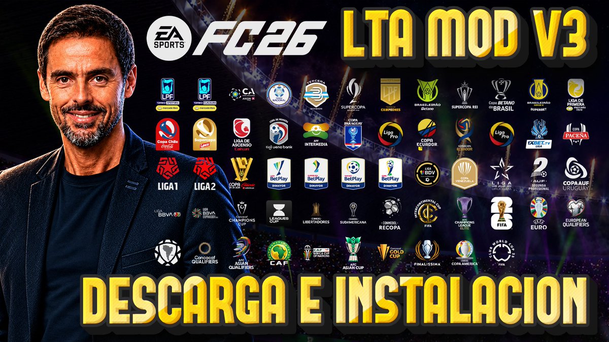 LTA_MOD's tweet photo. Bueno, nos despedimos de FC26, gente. ❤️⚽ Acá tienen LTA MOD 26 V3, nuestro homenaje al fútbol que más amamos, ¡totalmente gratis!

Gracias por el aguante en un año donde logramos cosas que creíamos imposibles. En FC27 vamos por más y mejor. 🔥
DESCARGA: 
https://t.co/X5bTkQ0rDQ https://t.co/o4R42vh6Ng