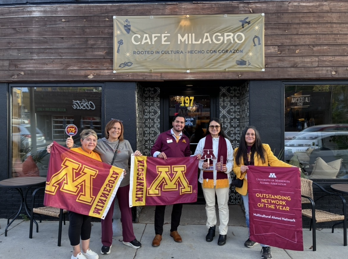 UMNAlumni's tweet photo. The Multicultural Alumni Network members are #UMNproud overachievers, meeting three times today! Find all Alumni Day toast site locations, across the state, nation, and world at https://t.co/O6k8HDKFaE or LINK IN BIO https://t.co/zNPppeHMcf