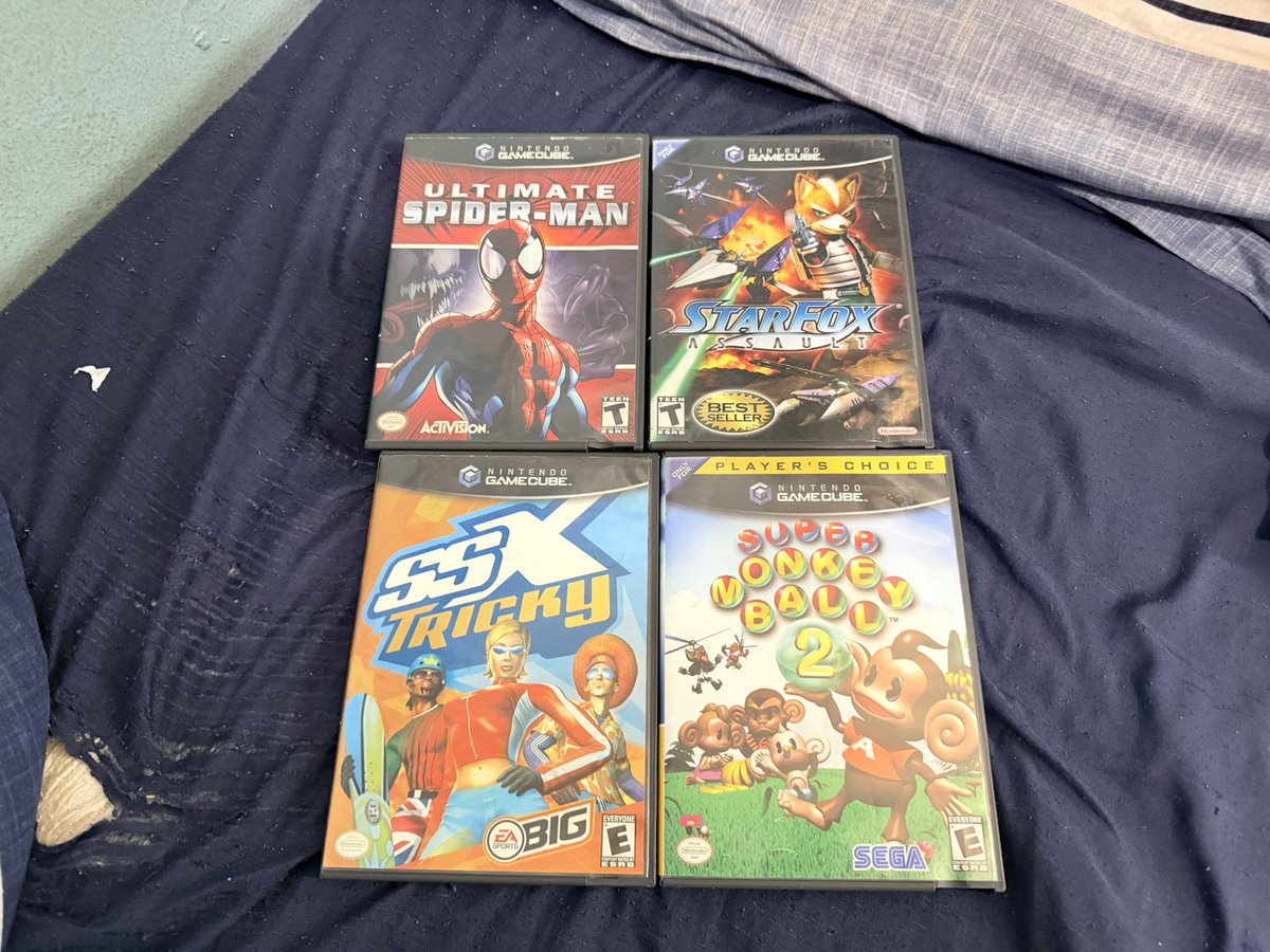 YaBoiDA_26's tweet photo. My recent gaming pickups: 10 GameCube games, & a ps5 game. Looking forward to playing the games eventually.
Thank you so much @VideoGamesPlus_ for Super Meat Boy 3D
#SwitchCorps https://t.co/Dm0b7xVfA1