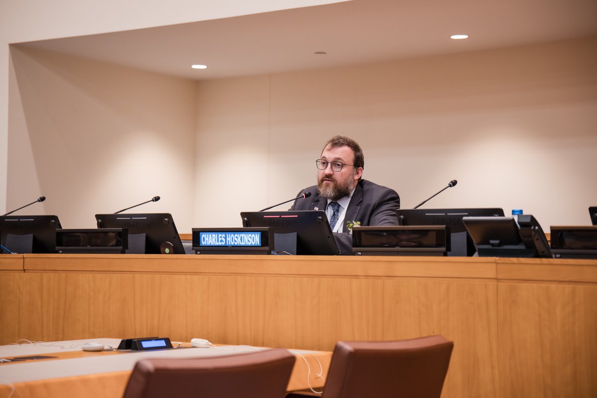WyomingHGPC's tweet photo. Charles Hoskinson spoke at the United Nations in New York last week. 

His message was simple: Blockchain technology not only can keep AI development from spinning out of control, it can also help restore trust in the government again. 

Big thanks to @gbaglobal for hosting The Future of Money, Governance, and the Law 2026 conference in NYC and Washington, D.C. !

@IOHK_Charles