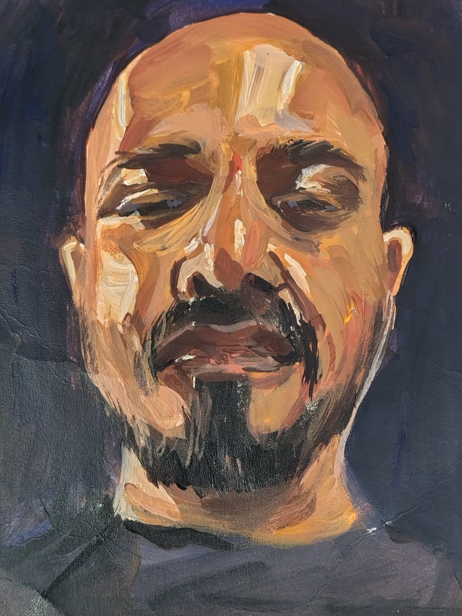 DeonticScorekpr's tweet photo. 30min Acrylic selfie

Acrylic on cardboard, 7x9in

#Portraitpainting #Portraiture #AcrylicPainting #figurativeart #CainPinto https://t.co/PCFCW4RsF5