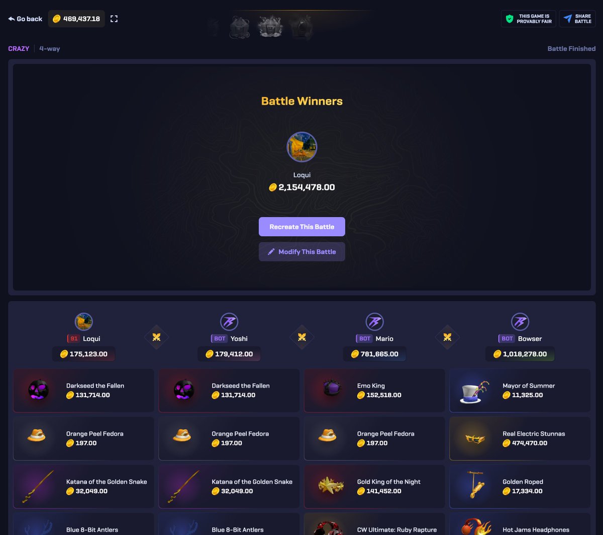 rorushdotcom's tweet photo. BIG WIN - $4525 by Loqui

As promised, we’re also giving away 💸 $50 ETH

How to enter 👇
✅ Comment your RoRush username
✅ Retweet this post
✅ Tag 2 friends

Good luck everyone 🍀

The winner will be announced on October 15th
Battle Id: 1a95591c-ff04-4ace-9ea7-4518823bfac0