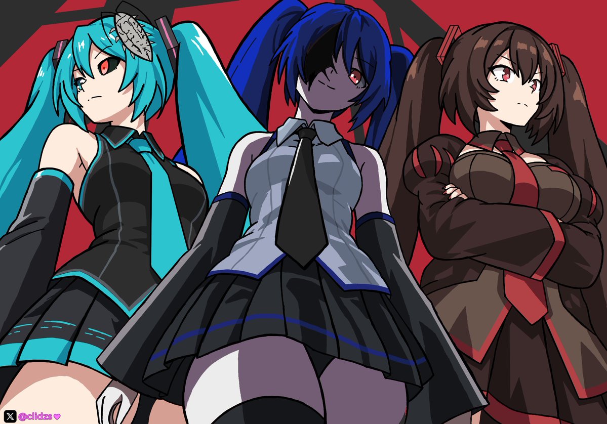 Clidzs's tweet photo. Who is your favorite evil Miku?

Calne ca , Diva deep blue or Zatsune Miku https://t.co/uUBUoks51O