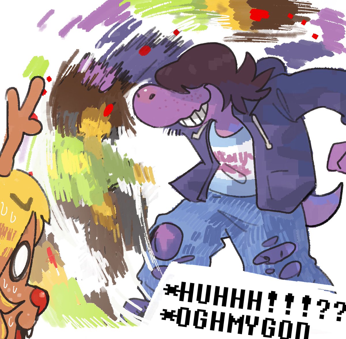dogmuoi's tweet photo. chapter 2 shenanigans 
#deltarune https://t.co/DsmzgEsbUr