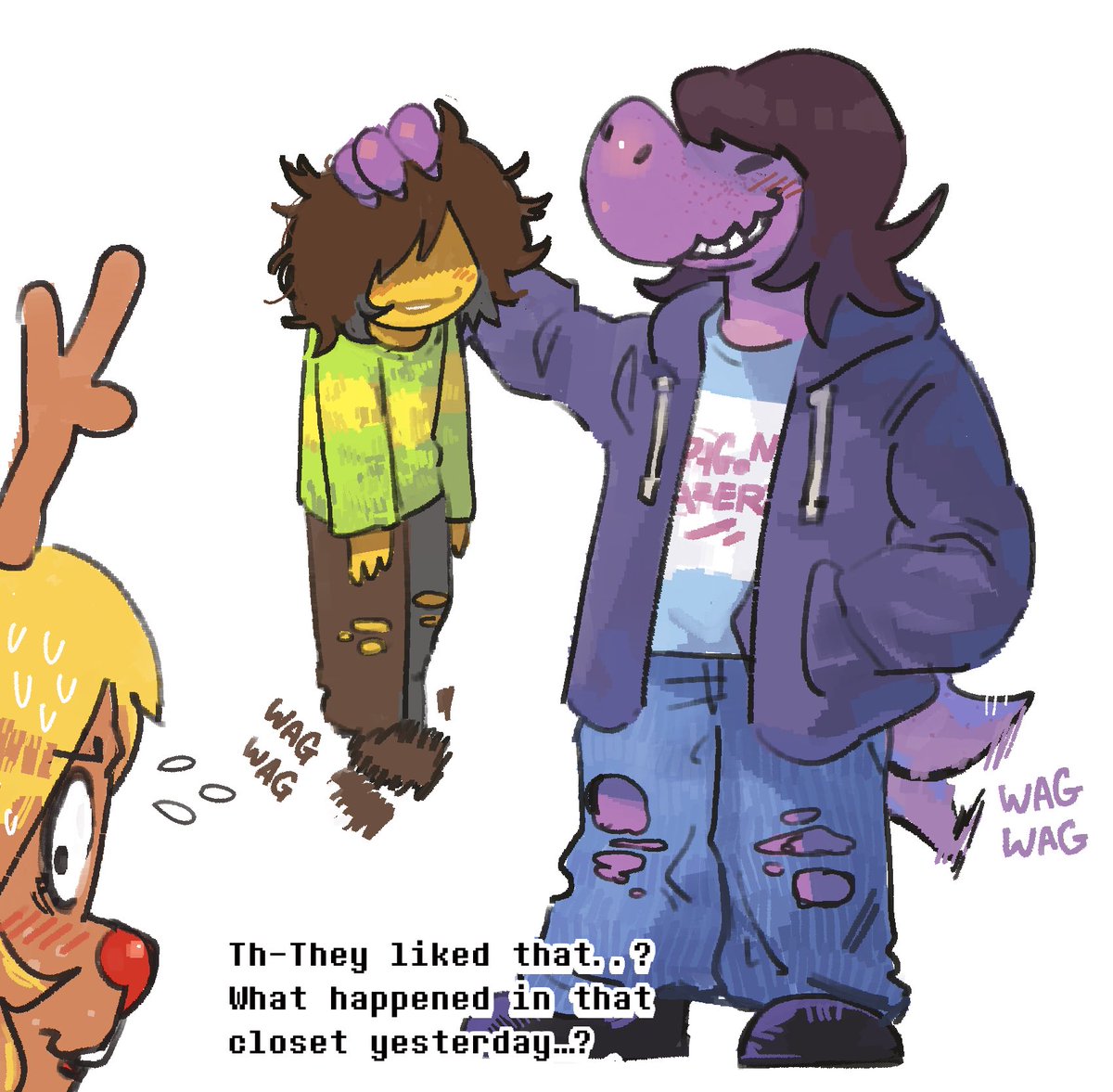 dogmuoi's tweet photo. chapter 2 shenanigans 
#deltarune https://t.co/DsmzgEsbUr