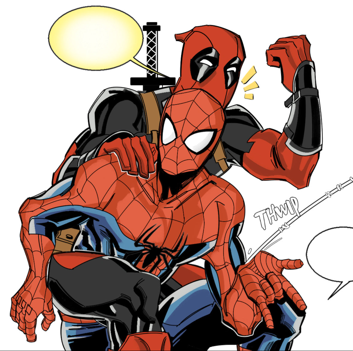 Mleo164580's tweet photo. BFF(^з^)-☆#spideypool https://t.co/hiWwQPjSZK