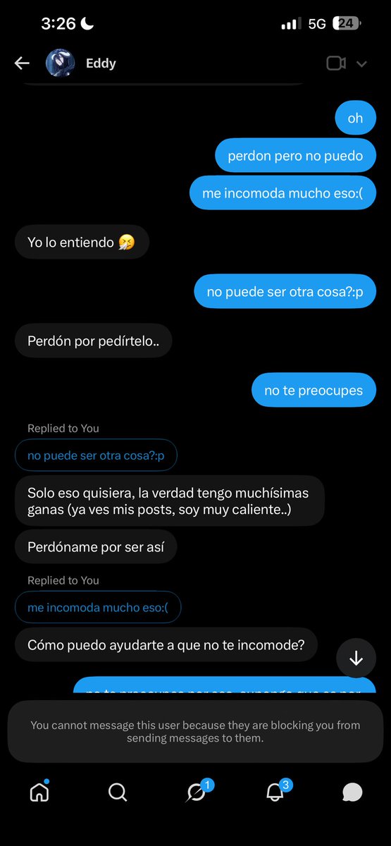 angel0fdqrkn3ss's tweet photo. ESTE TIPO ES UN PEDOFILO, GROOMER, DE TODO, COMENZÓ HABLANDOME Y DICIENDO COSAS ASI, SABIENDO Q SOY MENOR DE EDAD, ME PEDIA FOTOS DE MI CUERPO, ETC. https://t.co/naT29sdi6a
