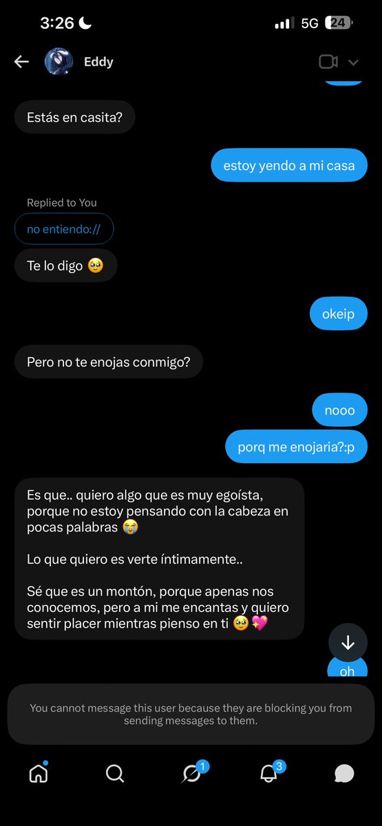 angel0fdqrkn3ss's tweet photo. ESTE TIPO ES UN PEDOFILO, GROOMER, DE TODO, COMENZÓ HABLANDOME Y DICIENDO COSAS ASI, SABIENDO Q SOY MENOR DE EDAD, ME PEDIA FOTOS DE MI CUERPO, ETC. https://t.co/naT29sdi6a