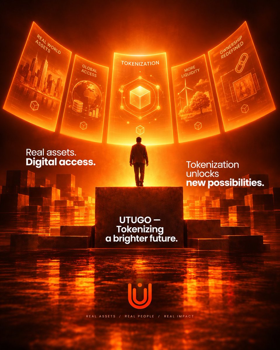 utugo_io's tweet photo. The future of finance isn't just digital—it's tokenized. 🚀

Bridging real-world assets with global digital access. UTUGO is unlocking new possibilities through tokenization, redefining ownership and bringing more liquidity to the market.

Real Assets. Real People. Real Impact.

Tokenizing a brighter future. 🔗

#UTUGO #RWA #Tokenization #Web3 #Crypto