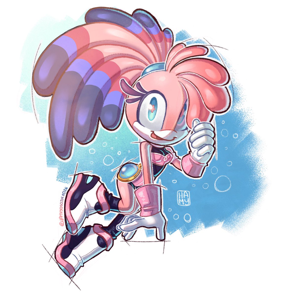 HaMySoSoIm's tweet photo. Full color sketch for @BaconNuggles thank u so much again!! 🫧 https://t.co/ltkp4Q54ay