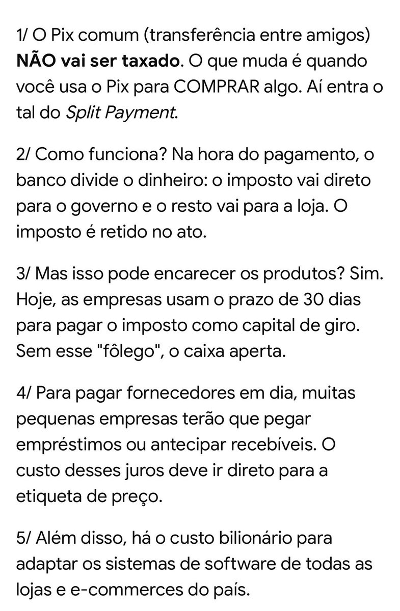 elianaa17101807's tweet photo. @Pri21ms E vem ai com a reforma tributária o chamado Split Payment, para sangrar ainda mais os empreendedores. https://t.co/nxKEiK2QLr