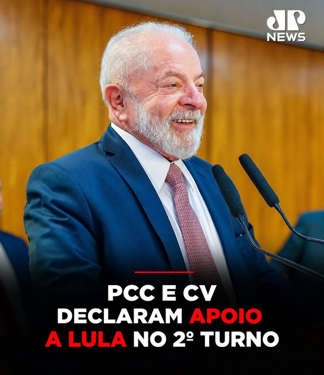 Haaaysb's tweet photo. 🚨GRAVE: Enquanto Flávio fecha alianças com Republicanos, Novo, Podemos, União Brasil e Progressistas, Lula fecha aliança com PCC e CV.

Nunca foi tão fácil escolher um lado. https://t.co/98Hrknemau