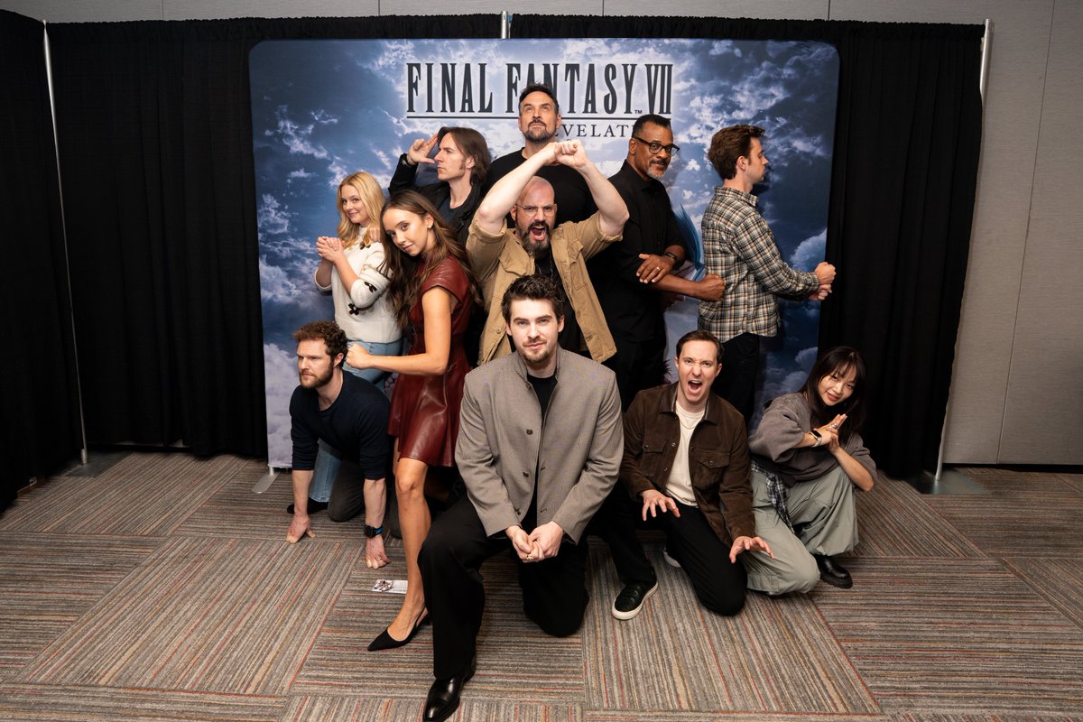 finalfantasyvii's tweet photo. Thank you so much for joining the cast of Final Fantasy VII Revelation at NYCC! #FF7R https://t.co/3oCwwRb9Jc