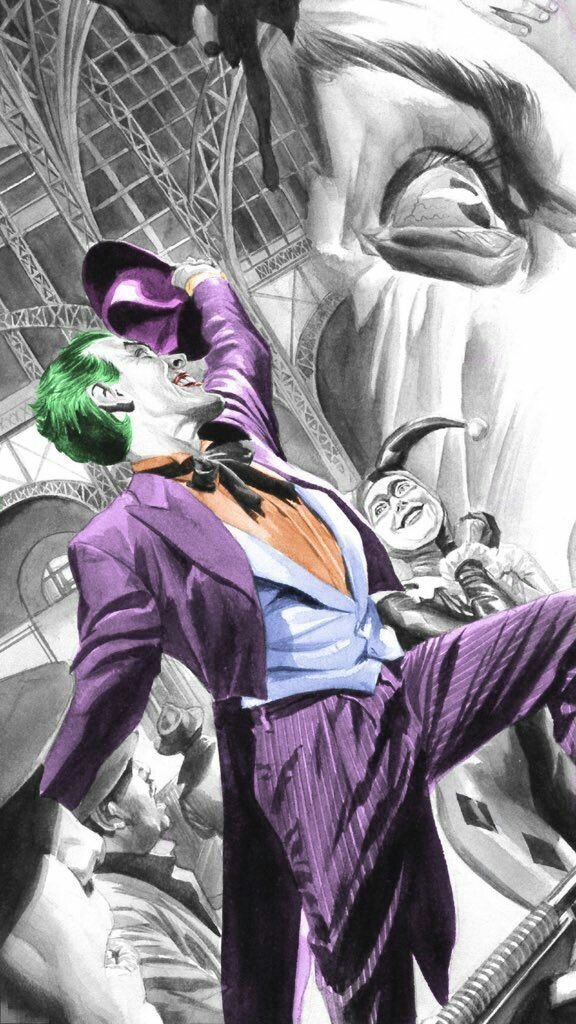 JonathanASlate1's tweet photo. The Joker 

By Alex Ross. https://t.co/x7i7OlHgdz