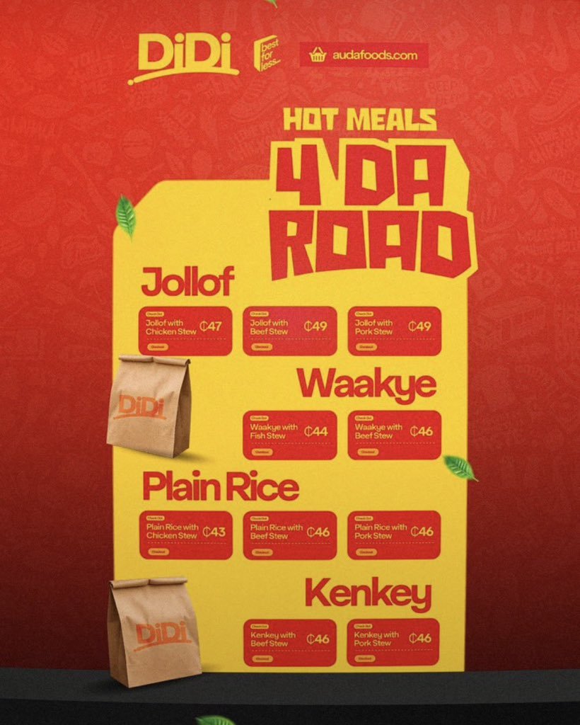 Ezmalay1z's tweet photo. Come grab food with less than 50cedis
#didiquickgrabs https://t.co/LvXOWD8c0f