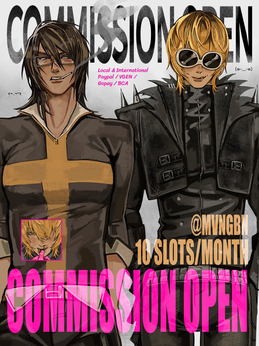 MVNGBN's tweet photo. Happy to announce that my commission is finally open!! https://t.co/nbUZdM6vtq