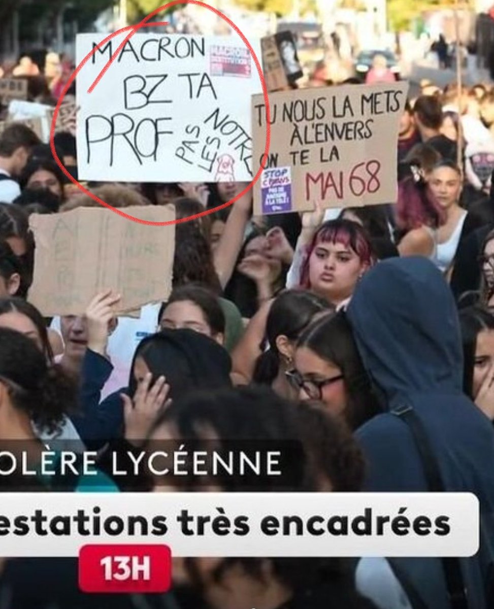 LLP_Le_Vrai's tweet photo. Il paraît que le minable #macron déteste cette image diffusée par France 2. Vous savez ce qu'il vous reste à faire... https://t.co/32dGEGv2To