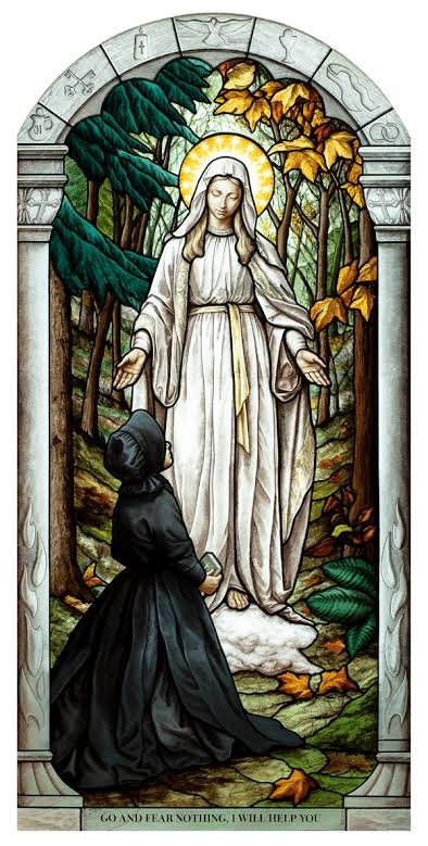 MystagogicalB's tweet photo. The miracle of some local families being spared when they fled the fire and sought shelter at the local chapel led to the first approved Marian apparition in the U.S. https://t.co/X41bTniAP2