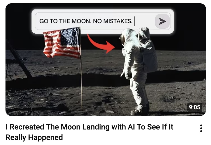 yapper_so's tweet photo. We recreated the Moon Landing with @yapper_so to see if it really happened. Full video on YT! https://t.co/Edd1g5Pcy4