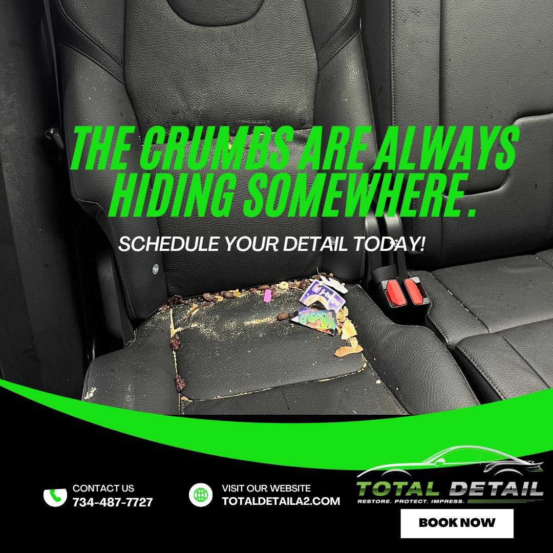 TotalDetailAA's tweet photo. The crumbs are always hiding somewhere! 📞 Book online or call (734) 487-7727!
https://t.co/Z25h45fSMt
#AutoDetailing #CarDetailing #CarTransformation #CarCleaning #CleanCar #TotalDetail #AnnArbor https://t.co/uHCk3FEaf9