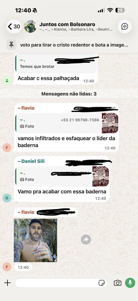 luisasonzabrs's tweet photo. 🚨🚨🚨ATENÇÃO! Grupos de extrema direita estão combinando de levar soco-inglês e canivetes para manifestações antibolsonaristas no RJ e estariam programando incendiar a UFF de madrugada.

SE CUIDEM E FIQUEM ATENTOS! https://t.co/QDj7cF5wuV