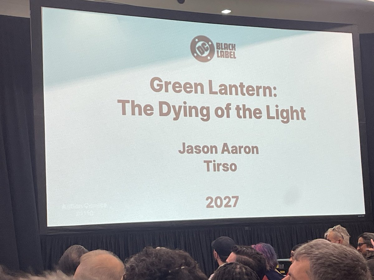 thechrisanton's tweet photo. JUST ANNOUNCED: Green Lantern The Dying of the Light.

Jason Aaron and Tirso. Described as a gritty Hal Jordan book in the vein of Dark Knight Returns. Been in the works for two years. https://t.co/cykaEVnETl