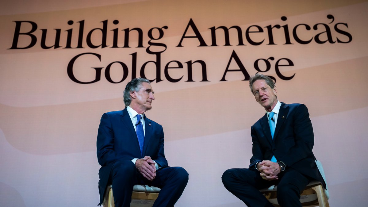 SecretaryBurgum's tweet photo. Great discussion on critical minerals at the launch of https://t.co/YdUHajJY4t last week.

These resources are essential to our manufacturing, defense and technology sectors, and thanks to @POTUS, America will lead the next generation of critical mineral development and innovation!