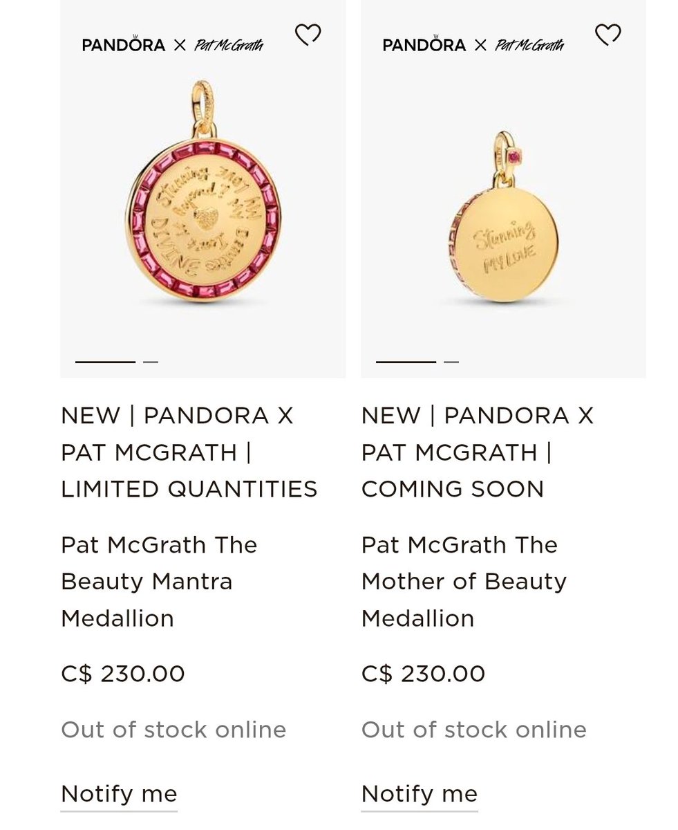 xalwaa's tweet photo. This collection just dropped this morning and most of the pieces are sold out...
#OlandriaxPandora #OlandriaxPatMcGrath https://t.co/OvToQ8dNZo
