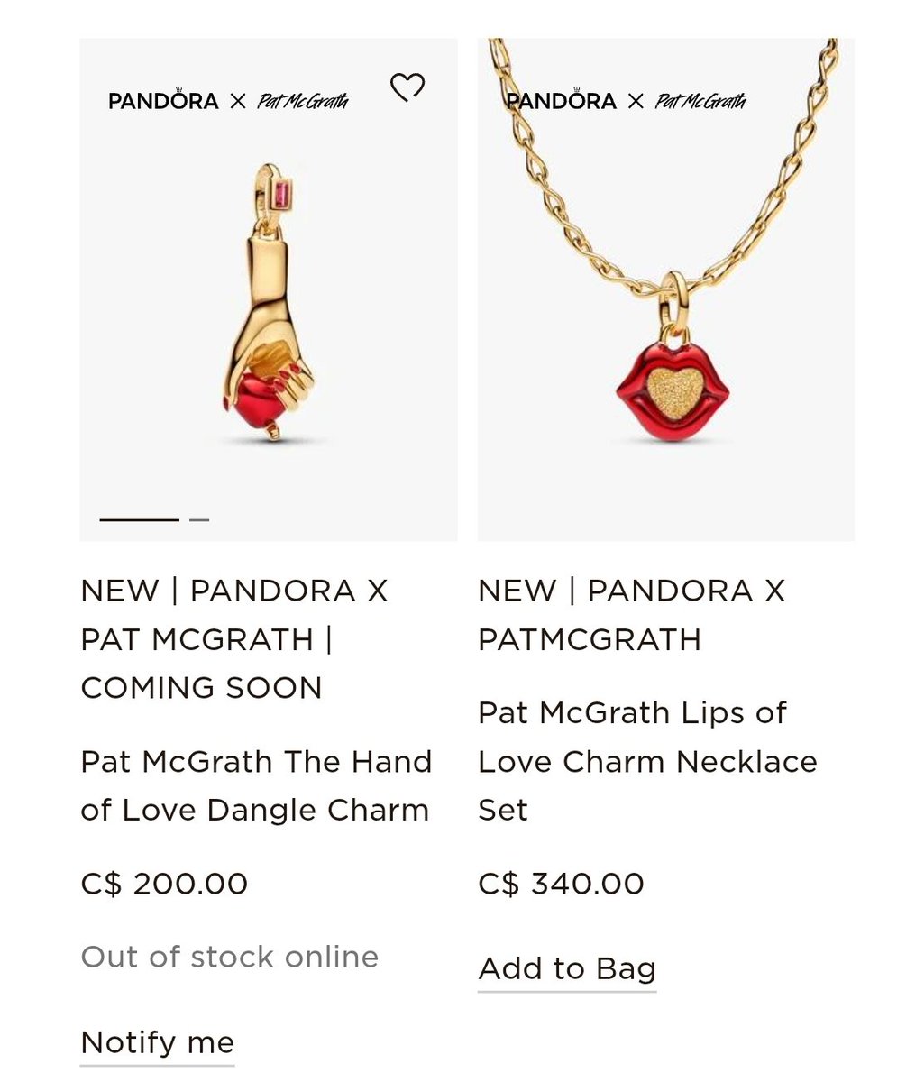 xalwaa's tweet photo. This collection just dropped this morning and most of the pieces are sold out...
#OlandriaxPandora #OlandriaxPatMcGrath https://t.co/OvToQ8dNZo