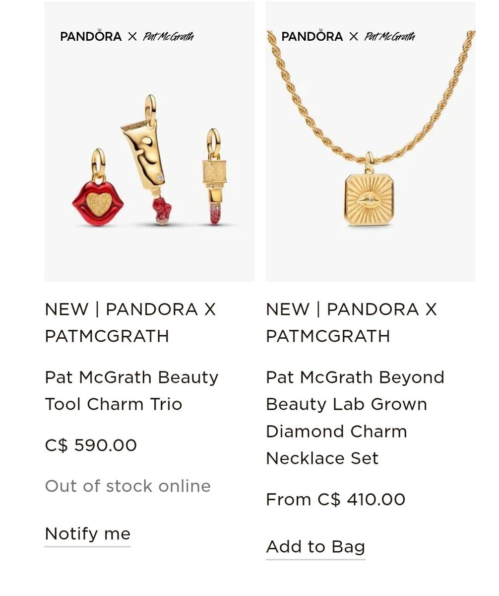 xalwaa's tweet photo. This collection just dropped this morning and most of the pieces are sold out...
#OlandriaxPandora #OlandriaxPatMcGrath https://t.co/OvToQ8dNZo