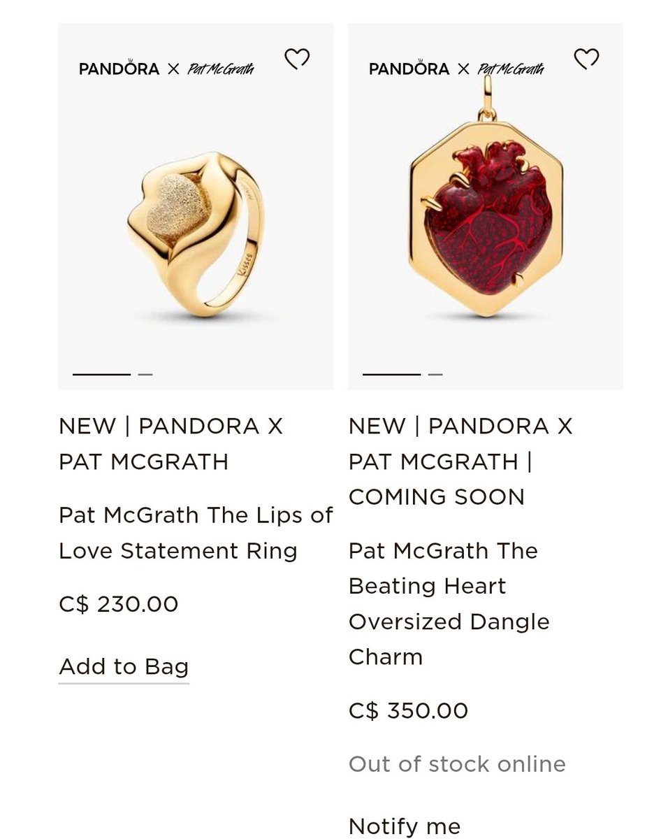 xalwaa's tweet photo. This collection just dropped this morning and most of the pieces are sold out...
#OlandriaxPandora #OlandriaxPatMcGrath https://t.co/OvToQ8dNZo