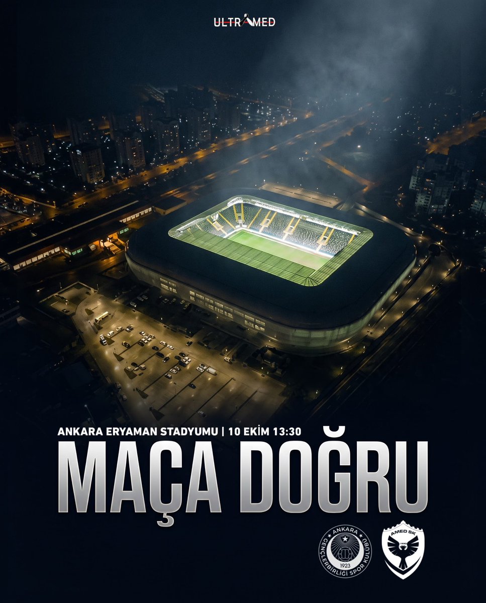 ultramed21's tweet photo. 📢 Maça Doğru
🆚 Gençlerbirliği
🗓️ 10 Ekim Cumartesi
⏱️ 13.30
🏟️Ankara Eryaman Stadyumu
#Amedspor #UltrAmed https://t.co/CBMCyxv8Rz
