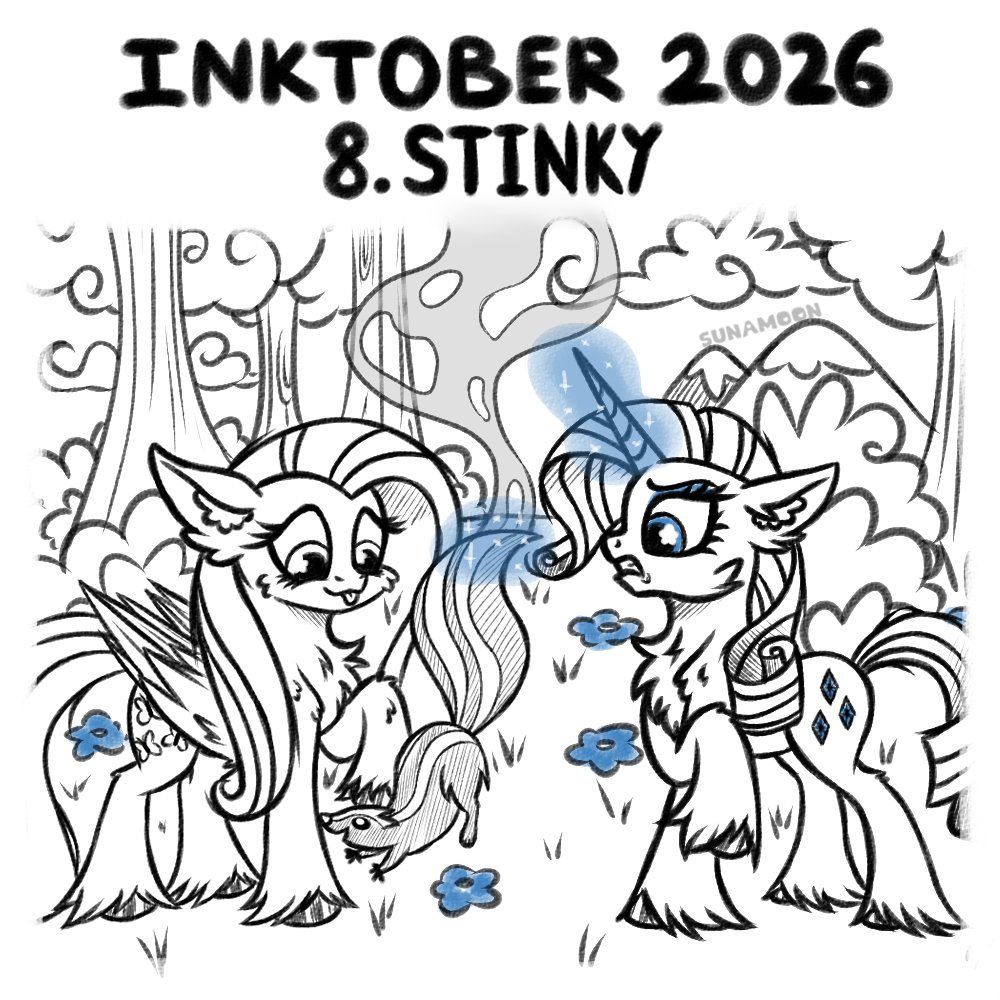 SunaMoonMLP's tweet photo. Inktober 2026: Day 8 - Stinky

#mlp #mylittlepony #mlpart #pony #inktober #inktober2026 https://t.co/PPAixMpXJy