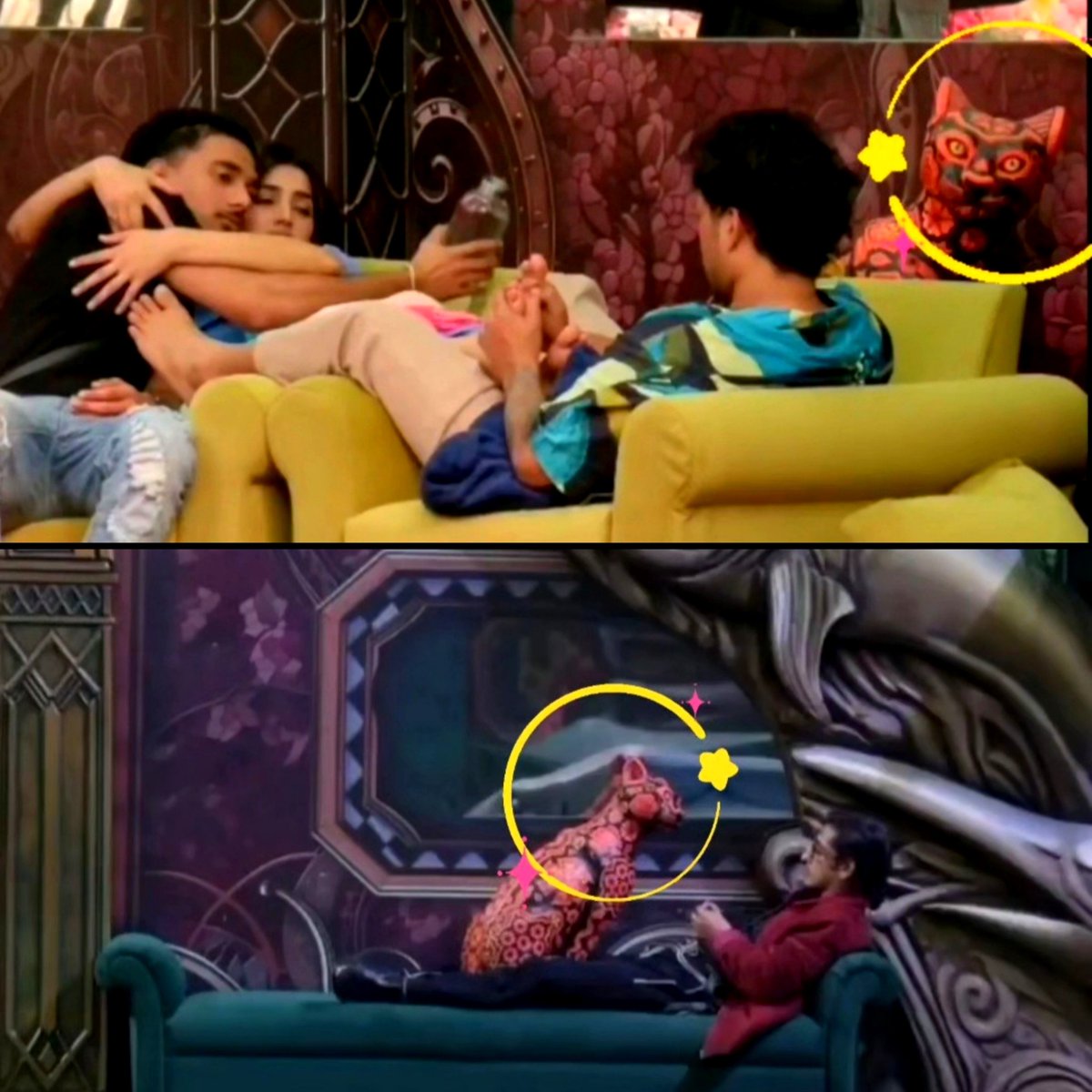 vvioliate's tweet photo. Qazi's new friend "Tatsar" was spotted in the crime scene.. 💀 

#QaziTouqeer #BiggBoss20 #BB20 https://t.co/vsvLSb0Toh