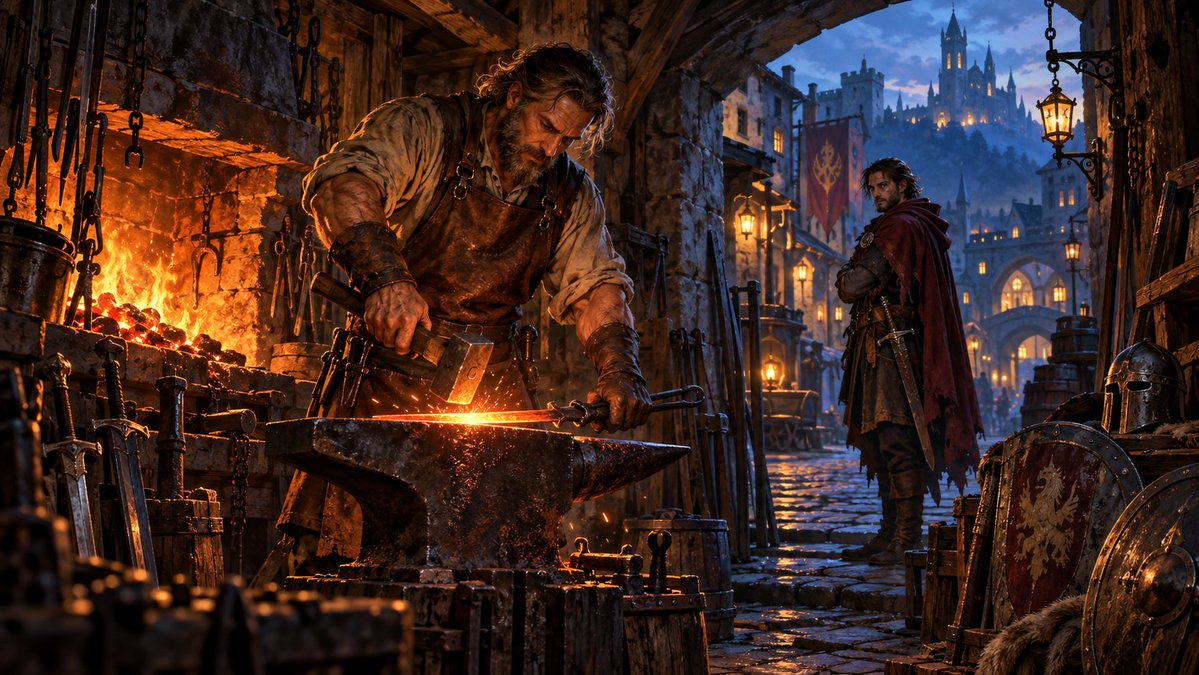 One_Life_Game's tweet photo. Forged in Emberhold.

#OneLife #IndieGame #FantasyRPG https://t.co/mHo9BUuO9U