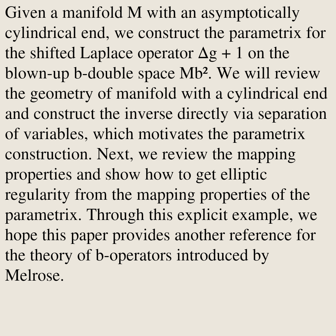 GeometryPapers's tweet photo. Parametrix Construction and Invertibility of Δg + 1

Shih-Yu Chang
https://t.co/GQ1ahbrkmd [𝚖𝚊𝚝𝚑.𝙳𝙶] https://t.co/Q1Ukguuu8Y