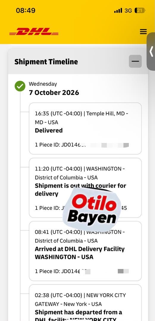 Emmyteelogistic's tweet photo. 📦🇺🇸 ALWAYS ACTIVE. ALWAYS DELIVERING. Another shipment delivered straight to our customer’s doorstep in the USA! At Emmytee Logistics, we deliver with precision, reliability, and convenience, from pickup to destination. 🌍✈️
📲 08100744153 | 07081789076 #cargo #logistics #ogun https://t.co/bNsqDhZ1TL