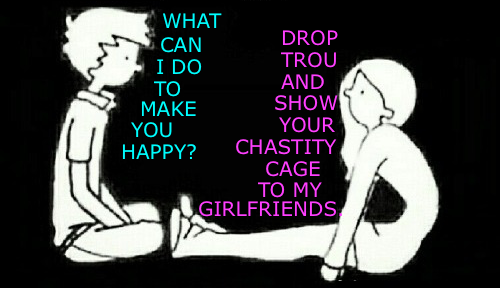 FLRisthefuture's tweet photo. Always make her happy #FLR #Chastity https://t.co/2f9KLSWcEn