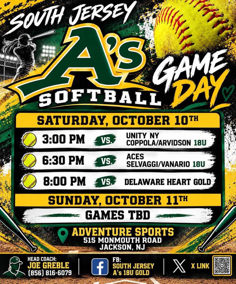 alexandranj2028's tweet photo. Schedule Drop!! Excited for saturday, with a UPenn Camp on sunday!! @Diamondaddicts @ExtraInningSB @UncommittedUsa @USASoftball @SouthJerseyAs  @NCAASoftball @BeThatPlayer1 @SBRRetweets @TopPreps https://t.co/DjvISy54cd