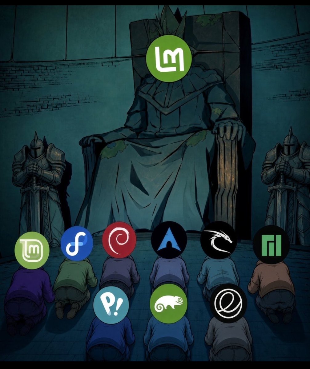 webenstein_'s tweet photo. Name a single linux distro better than Linux mint https://t.co/mkQL1nwl48